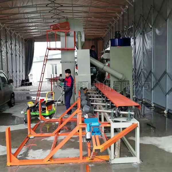 圆钢自动表面处理抛丸机