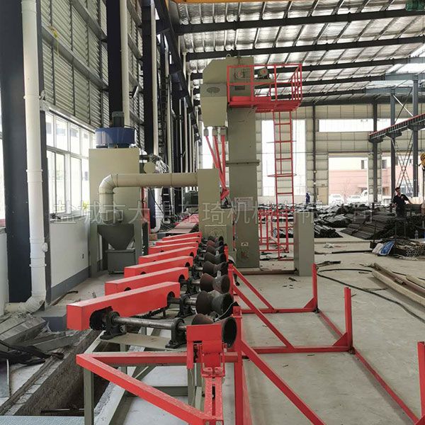 圆钢单根自动上卸料抛丸机