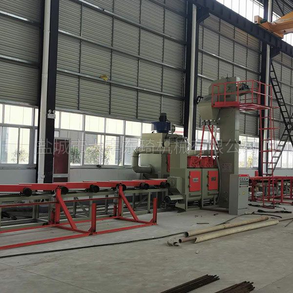 圆钢单根自动上卸料抛丸机