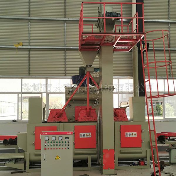 圆钢单根自动上卸料抛丸机