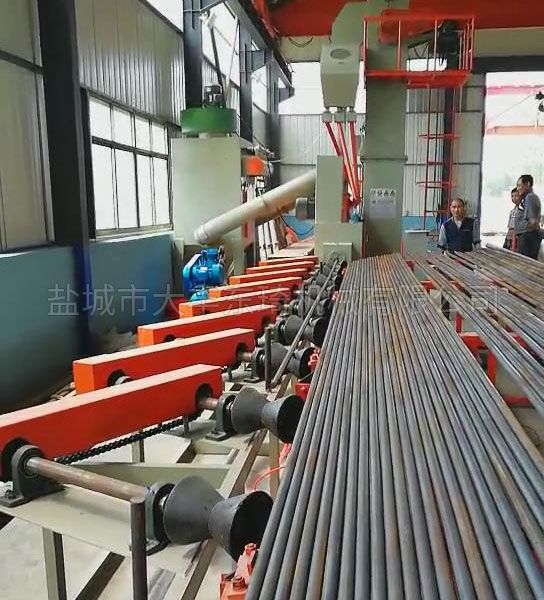 圆钢单根自动上卸料抛丸机